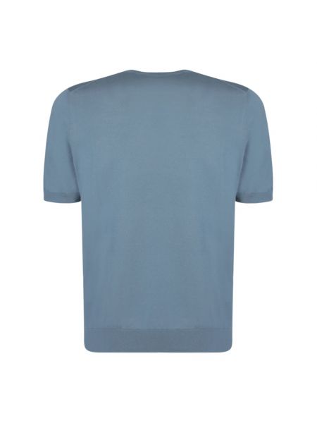 Koszulka bawełniana z okrągłym dekoltem Tagliatore niebieska