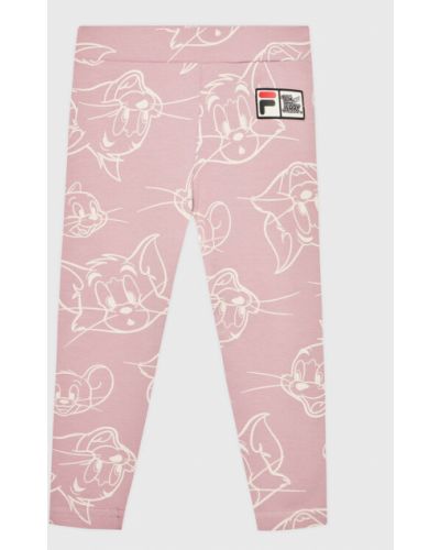 Fila Leggings Tom & Jerry Tokat FAK0115 Rózsaszín Slim Fit