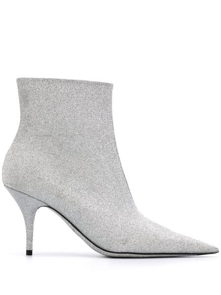 Kotníkové boty Balenciaga stříbrné