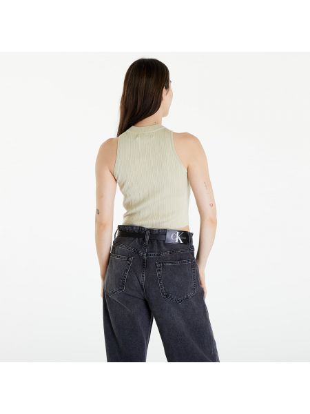 Pletené džíny Calvin Klein zelené