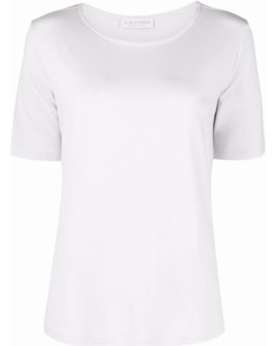 T-shirt mit u-boot-ausschnitt Le Tricot Perugia grau