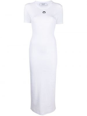 Dlouhé šaty Marine Serre biela