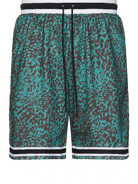 Pantalones cortos leopardo John Elliott verde