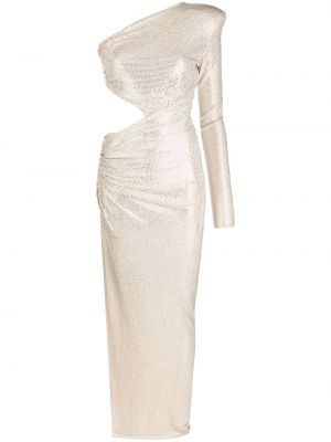 Asimetriškas vakarinė suknelė Alexandre Vauthier smėlinė
