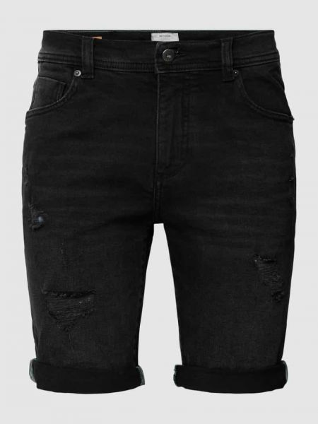 Szorty jeansowe Mcneal czarne