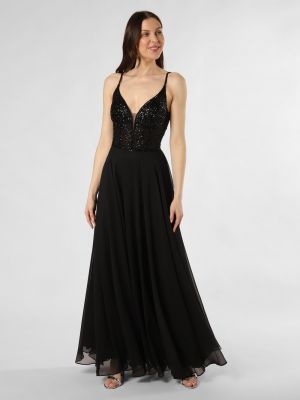 Sukienka wieczorowa szyfonowa z cekinami Heykyla czarna