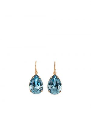 Boucles d'oreilles à boucle en cristal Jennifer Behr bleu