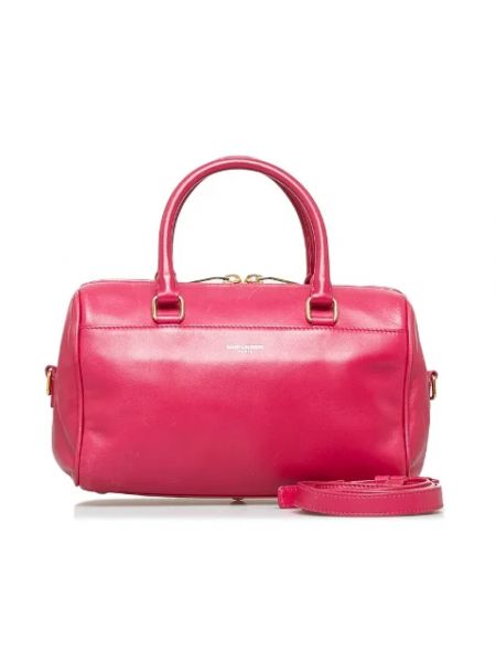 Retro leder umhängetasche Yves Saint Laurent Vintage pink