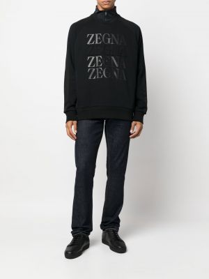 Sweatshirt mit print Zegna schwarz