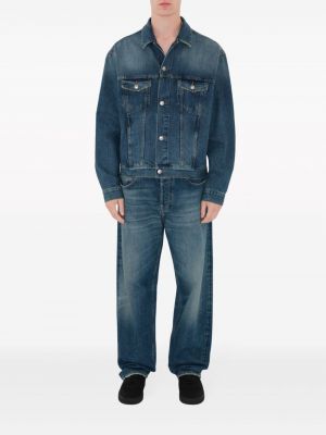 Bavlněná džínová bunda Burberry modrá