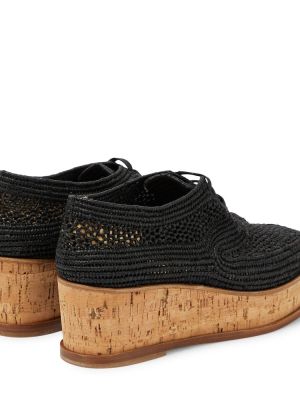 Pantofi brogue cu platformă Gabriela Hearst negru