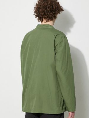 Βαμβακερό πουκάμισο Universal Works πράσινο