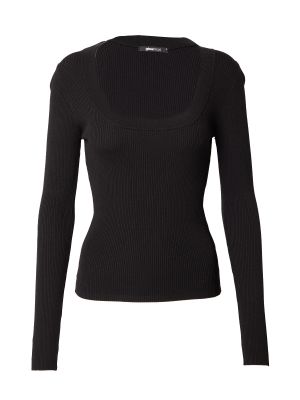 Пуловер Gina Tricot черно