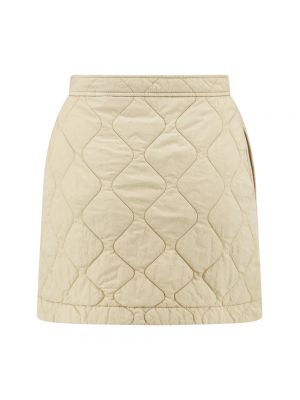 Mini falda de nailon acolchada Burberry beige