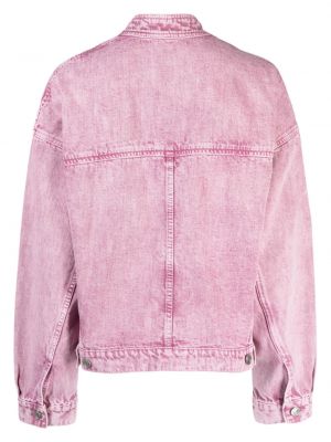 Džínová bunda Isabel Marant růžová
