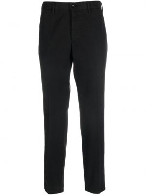 Pantalon chino slim en coton Incotex noir