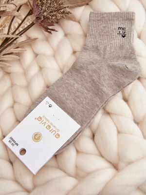 Medvilninės kojines Kesi pilka