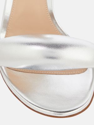 Zomšinės iš natūralios odos zomšinės sandalai Gianvito Rossi smėlinė
