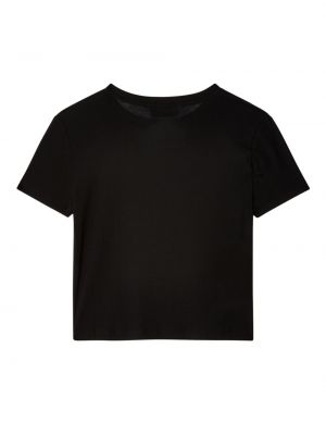 Koszulka bawełniana Miu Miu czarna