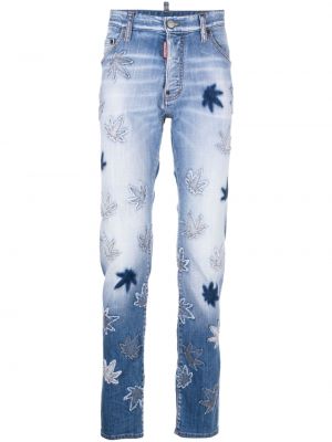 Slim fit skinny fit-jeans Dsquared2 blå