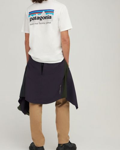 Camiseta de algodón Patagonia blanco