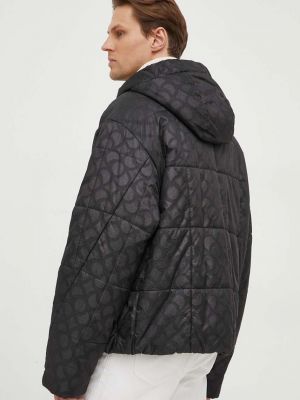 Oversized téli kabát Trussardi fekete