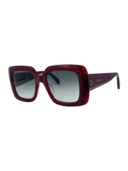 Okulary przeciwsłoneczne z kryształkami Céline czerwone