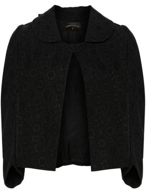 Žakárová bunda s mašľou Comme Des Garçons Pre-owned čierna