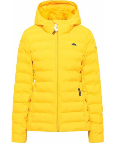 Jednofarebná priliehavá prechodná bunda na zips Schmuddelwedda - žltá
