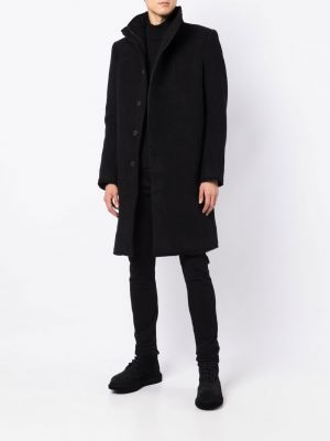 Vlněný kabát Boris Bidjan Saberi černý