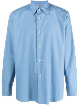 Camicia di cotone Auralee blu