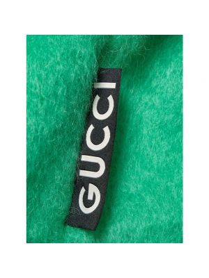 Vestido de lana mohair Gucci verde