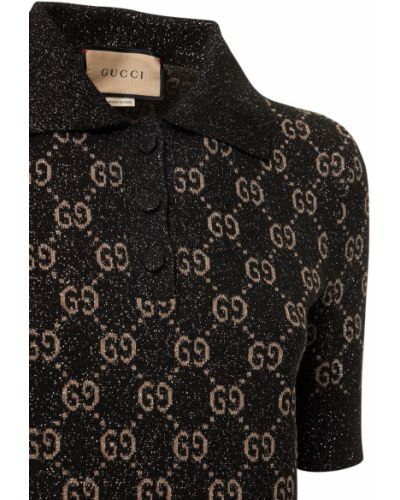 Robe en coton Gucci noir
