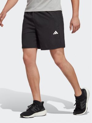 Плетени спортни шорти Adidas черно