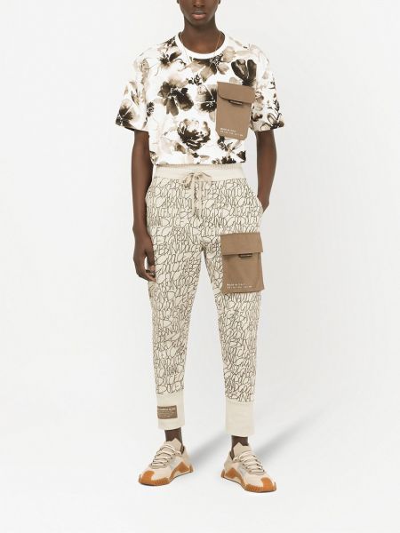 Pantalones de chándal con bolsillos Dolce & Gabbana blanco