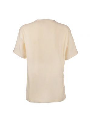 Camiseta de lino de seda Chloé beige