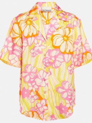 Svilena košulja s cvjetnim printom Alã©mais