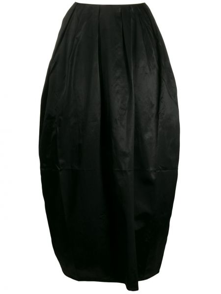 Falda plisada Marine Serre negro