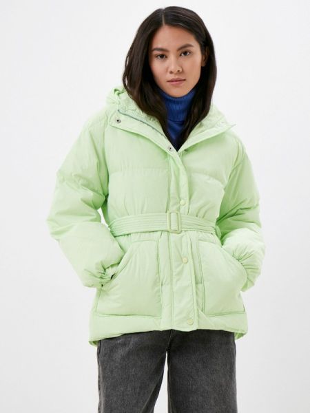 Утепленная демисезонная куртка Izabella зеленая