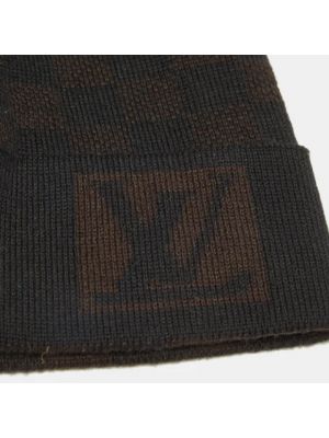 Czapka wełniana Louis Vuitton Vintage czarna