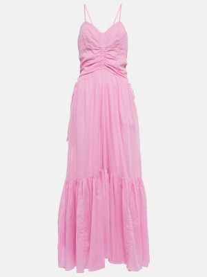 Bomuld slids kjole Marant Etoile pink