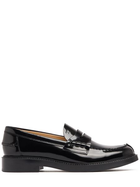 Lakk skinn loafers Tod's svart