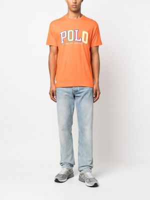 T-shirt avec applique avec applique Polo Ralph Lauren orange