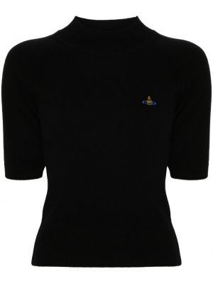 Pletena majica Vivienne Westwood crna