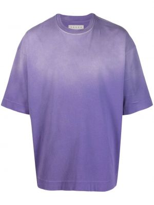 Памучна тениска Paura виолетово