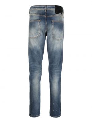 Slim fit skinny jeans aus baumwoll Salvatore Santoro blau
