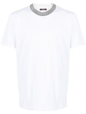 Bavlnené tričko Peserico biela
