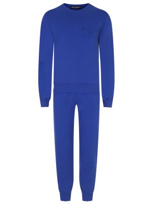 Синий хлопковый костюм Dolce &amp; Gabbana