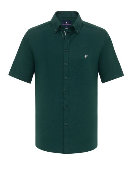Дънкова риза Denim Culture зелено