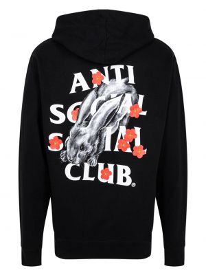 Kapučdžemperis Anti Social Social Club melns